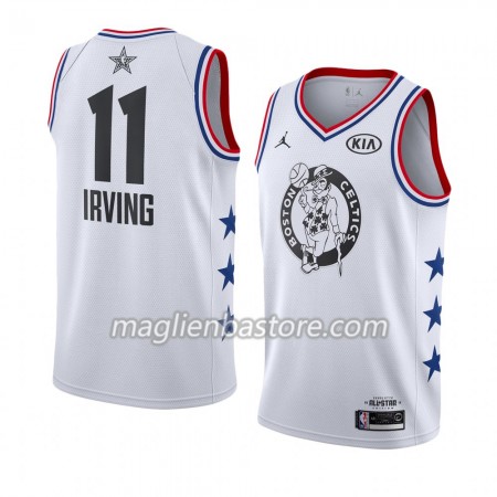 Maglia Boston Celtics Kyrie Irving 11 2019 All-Star Jordan Brand Bianco Swingman - Uomo
